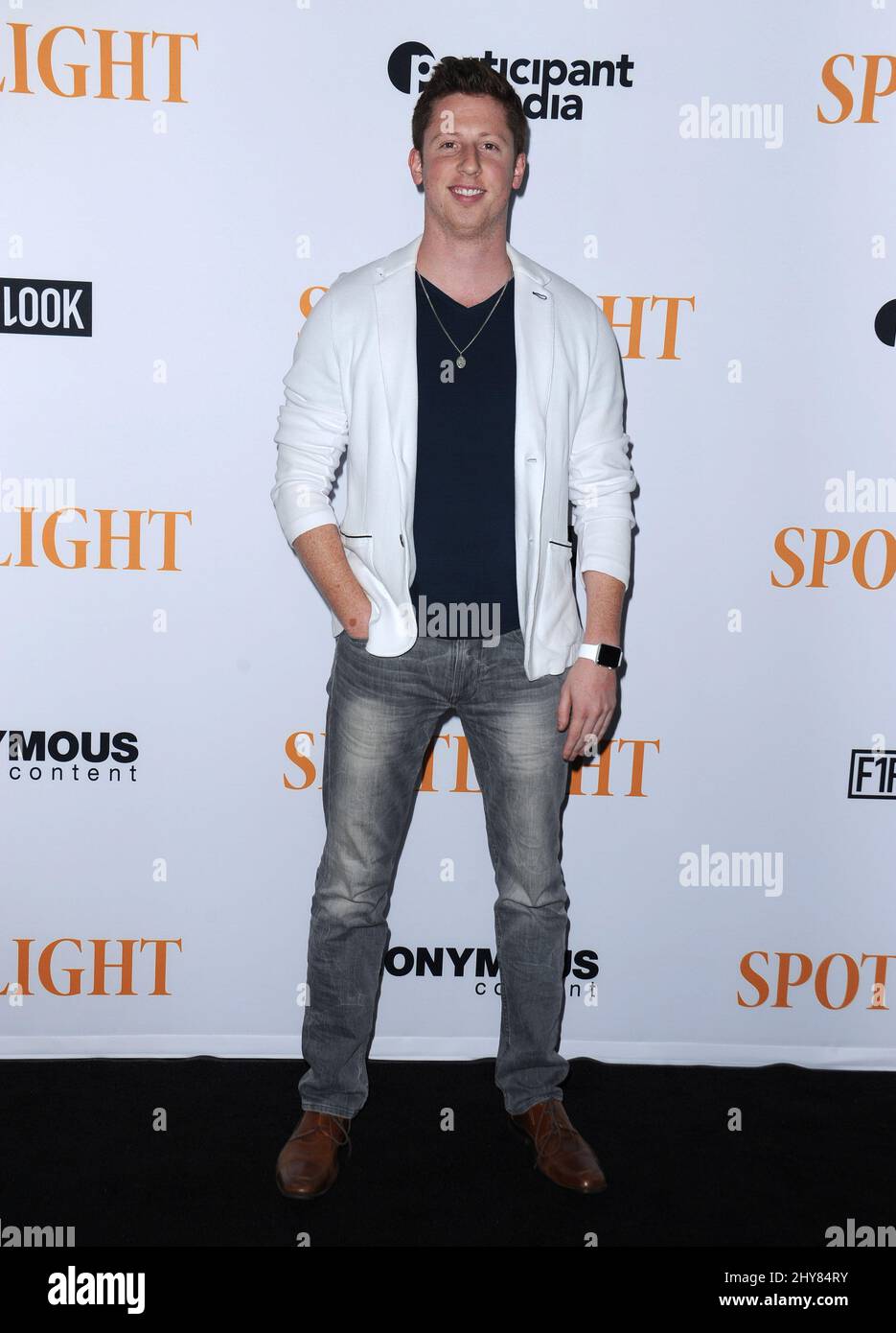 Kevin Michael Martin arriving for the Spotlight Spotlight premiere held at DGA Theater, Los Angeles. Stock Photo