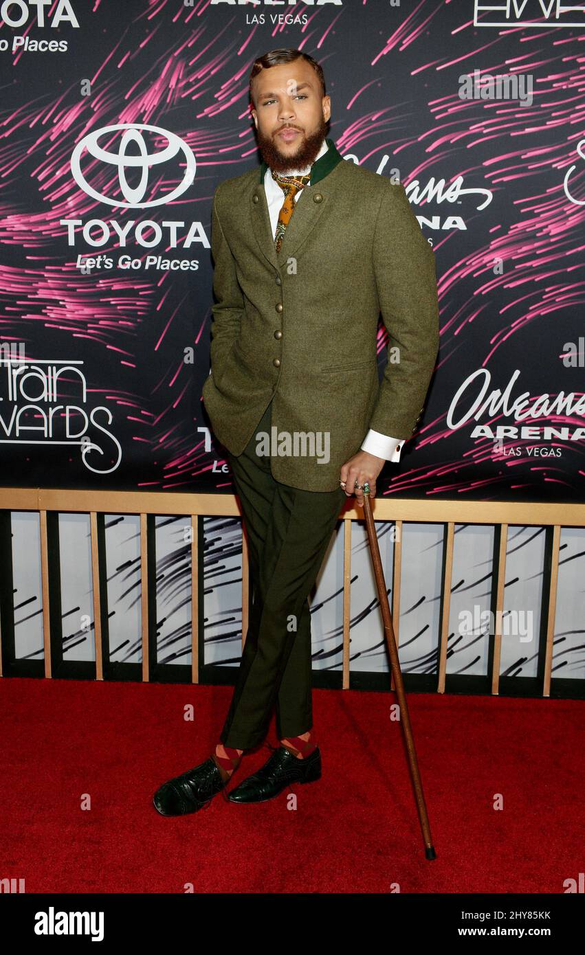 Jidenna attending the 2015 Soul Train Music Awards at the Orleans Arena, Orleans Hotel & Casino, Las Vegas. Stock Photo