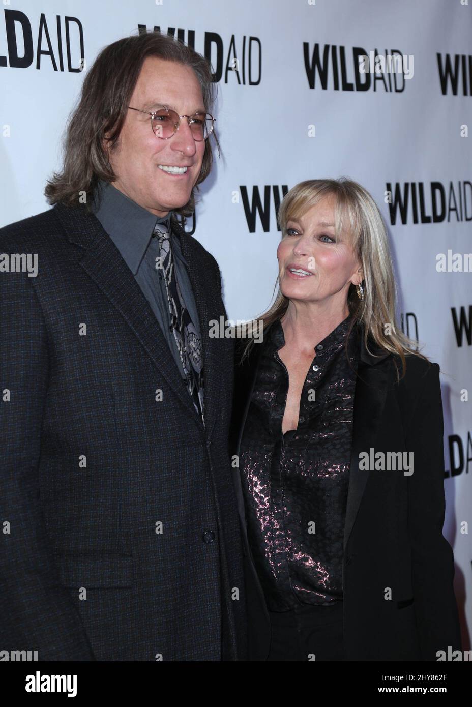 John Corbett and Bo Derek at WildAid 2015 in Beverly Hills, CA Stock(02)