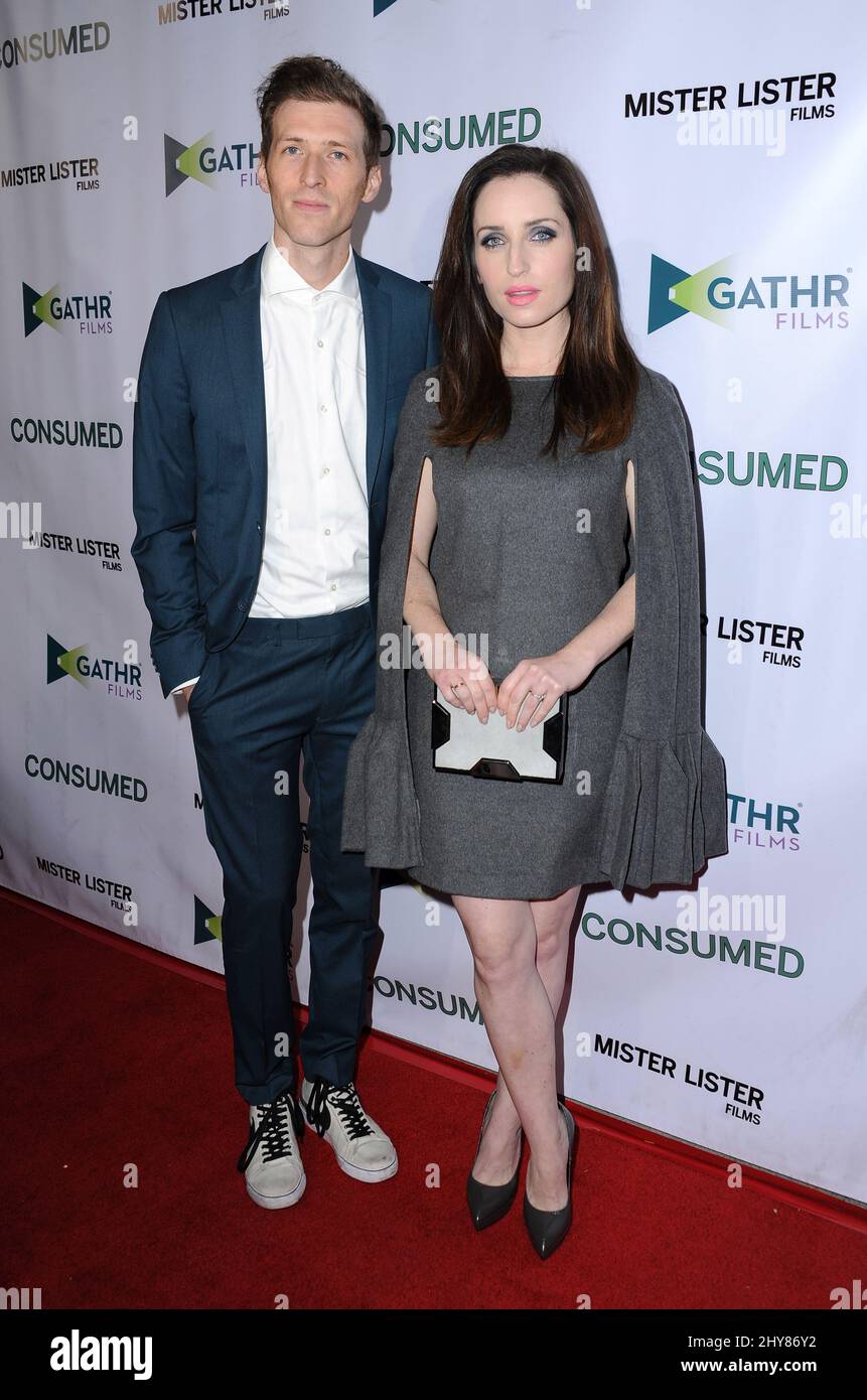 Zoe Lister-Jones, Daryl Wein Los Angeles Premiere of 'CONSUMED' held at Laemmle Music Hall Stock Photo