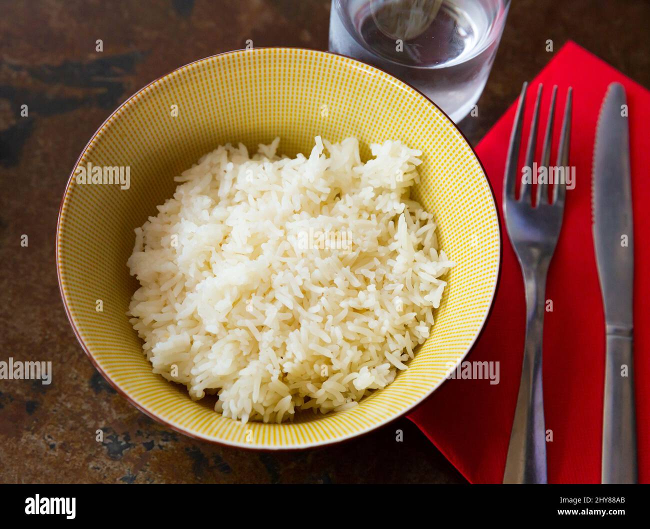 Popular dish around the world of boiled rice Stock Photo Alamy