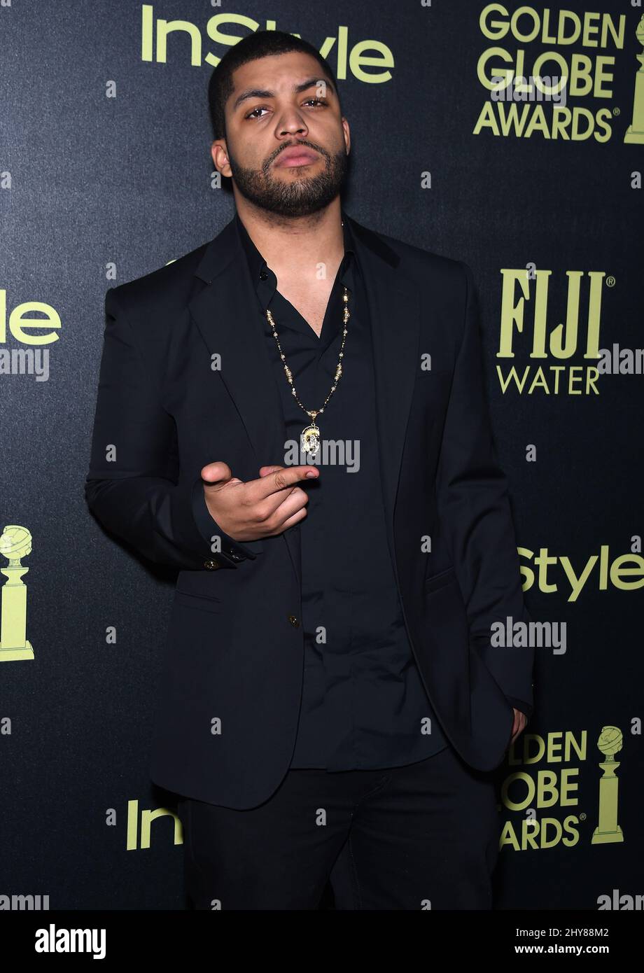 O&rsquo;Shea Jackson Jr attending the HFPA & InStyle Celebration of the 2016