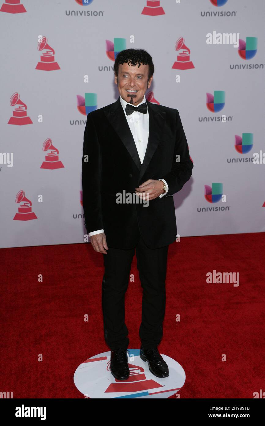 David Longoria attends the 2015 Latin Grammy Awards on November 19, 2015 at the MGM Grand Arena in Las Vegas, Nevada. Stock Photo