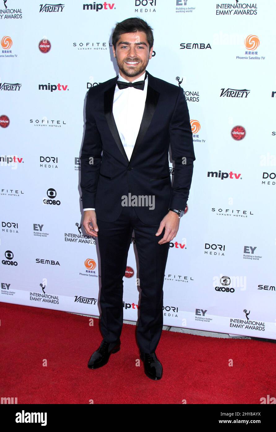 Lourenco Ortig£o attending the 43rd International Emmy Awards in New York Stock Photo