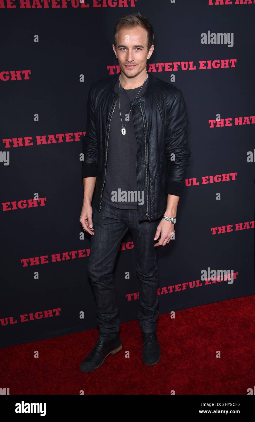 Jesse Johnson attending the world premiere of The Hateful Eight, in Los