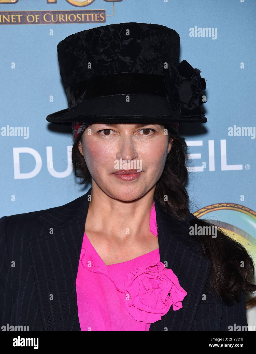 Karina Lombard Cirque du Soleil's 'KURIOS €“ Cabinet of Curiosities' Opening Night held at the Dodger Stadium. Stock Photo