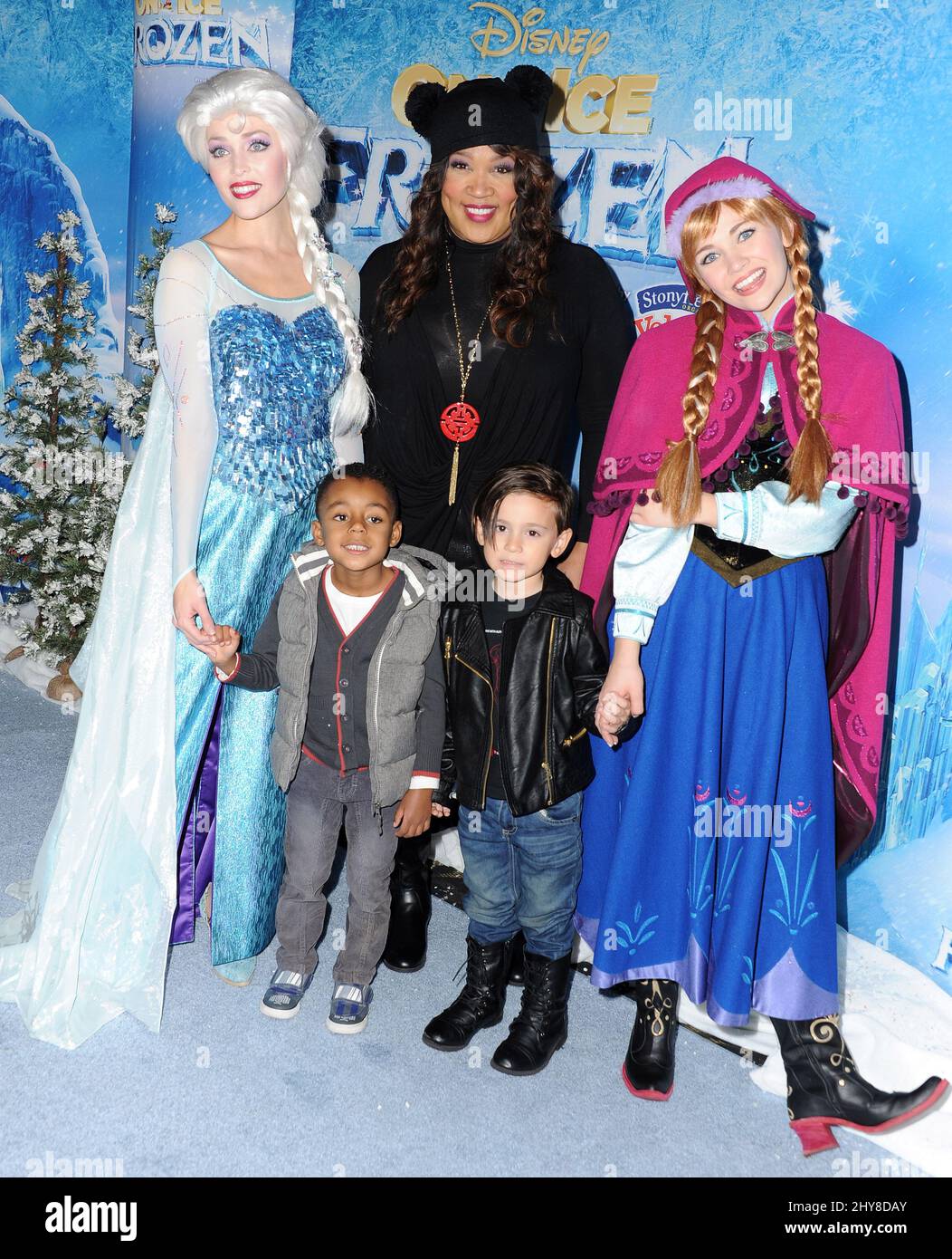 Kym Whitley, Joshua attending Disney On Ice presents 'Frozen' in Los Angeles Stock Photo