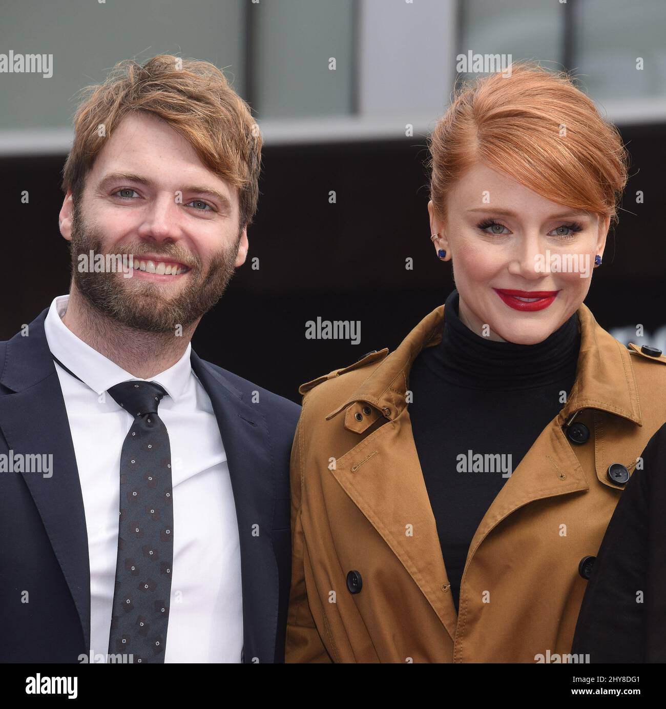 Bryce Dallas Howard and Seth Gabel attending the ceremony honouring Ron