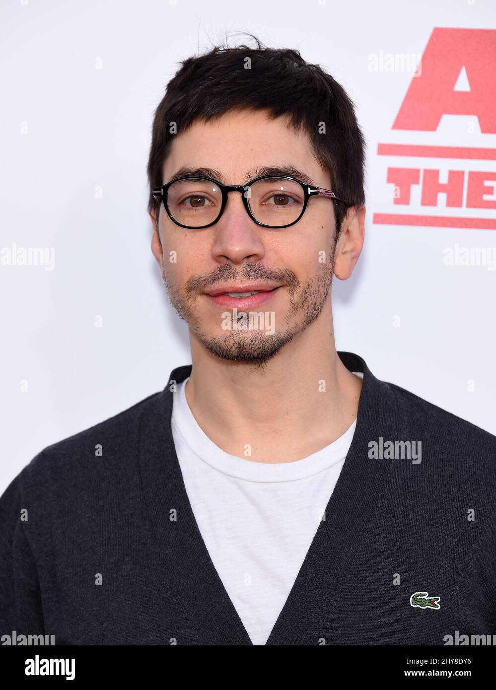 Justin Long 'Alvin and the Chipmunks: The Road Chip' Los Angeles Premiere held at the Zanuck Theater on the Fox Lot. Stock Photo