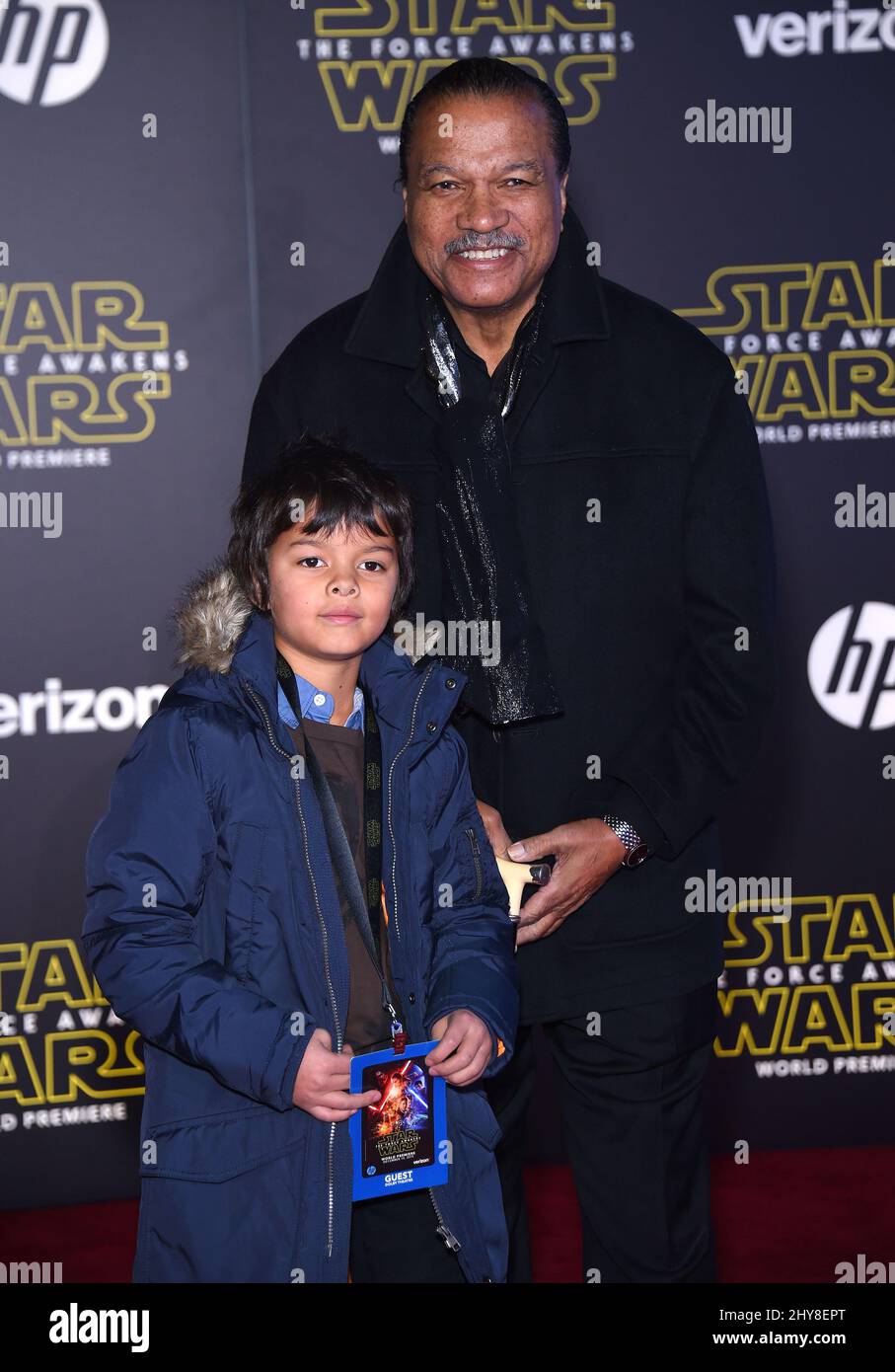 Billy Dee Williams attending the Star Wars: The Force Awakens Premiere Stock Photo