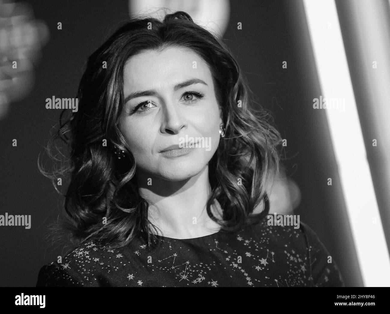 Caterina Scorsone attending the Star Wars: The Force Awakens Premiere Stock Photo
