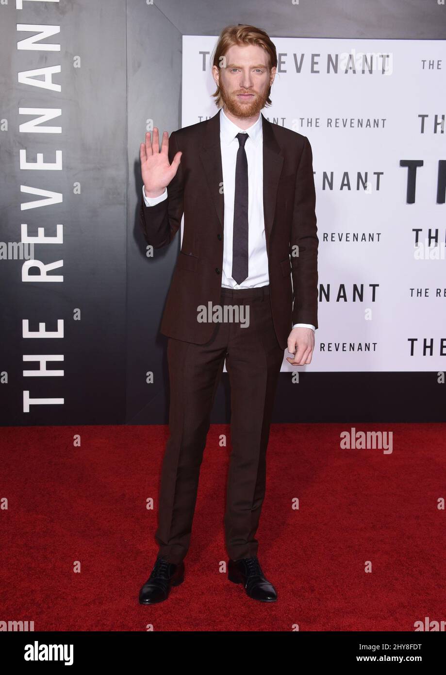 Domhnall Gleeson attends “The Revenant” World Premiere held at the TCL
