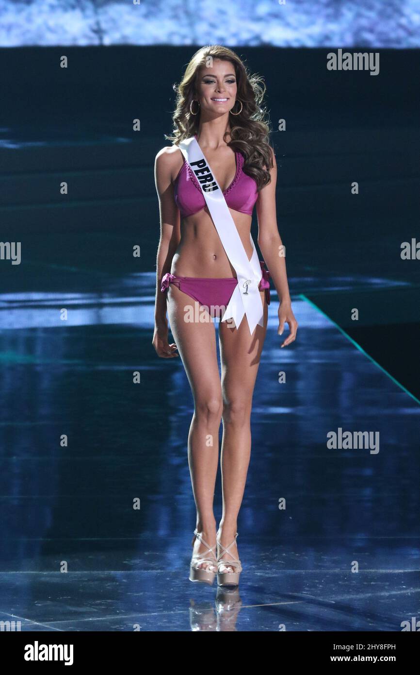Miss Peru, Laura Spoya takes part in the Miss Universe Preliminary