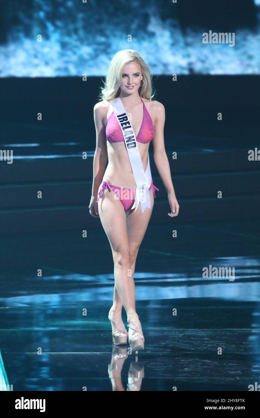Miss Ireland, Joanna Cooper takes part in the Miss Universe Preliminary