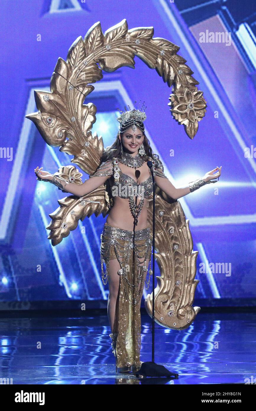 Miss India, Urvashi Rautela participates in the 2015 Miss Universe National  National Costume Show, Planet Hollywood Resort & Casino Stock Photo - Alamy