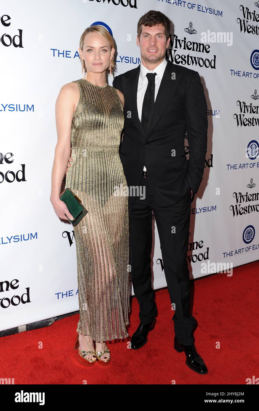 Amber Valletta, Teddy Charles attending the Art Of Elysium's 9th Annual