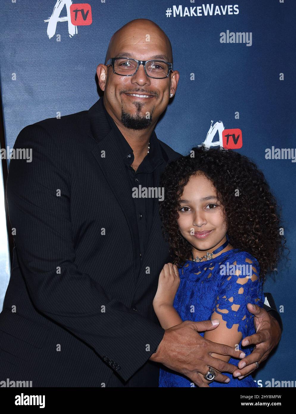 David Justice and Raquel Justice attending the