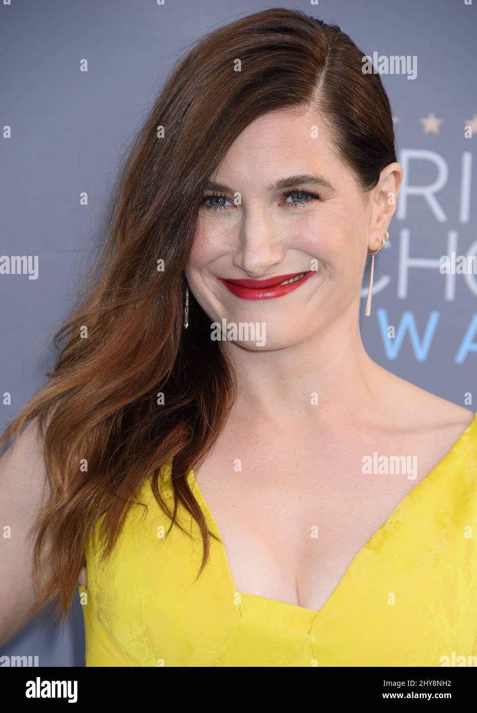 Kathryn Hahn attends the 21st Annual Critics' Choice Awards held at Barker Hanger at the Santa Monica Airport Stock Photo