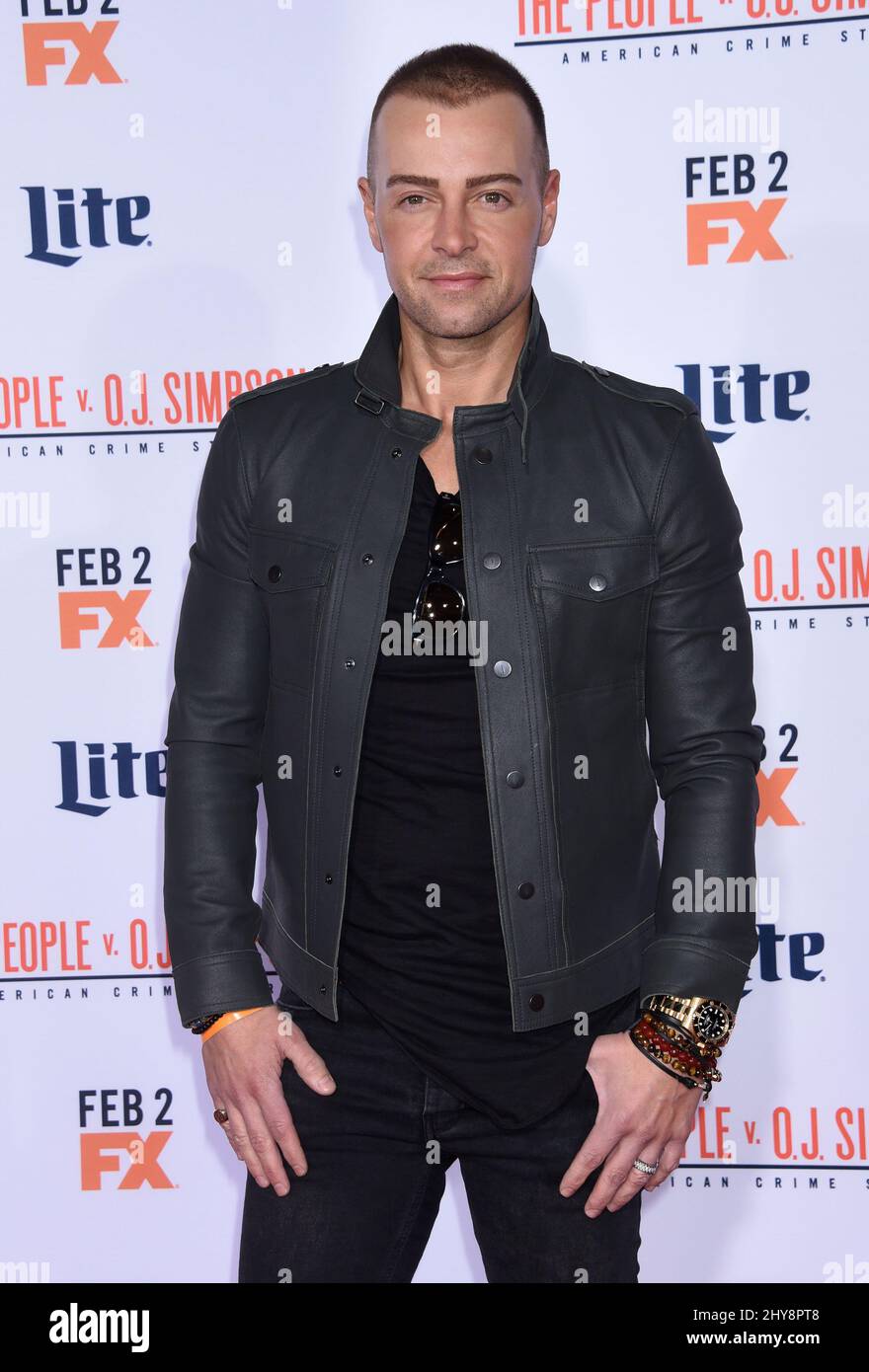 Joey Lawrence attending The People v. O.J. Simpson American Crime 