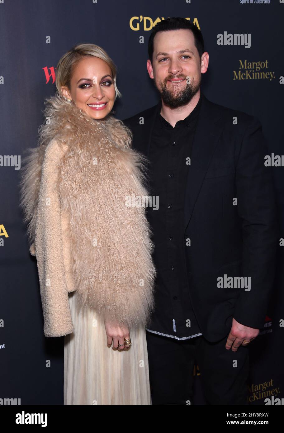 Nicole Richie & Joel Madden attending the 2016 G'Day USA Los Angeles Gala Stock Photo