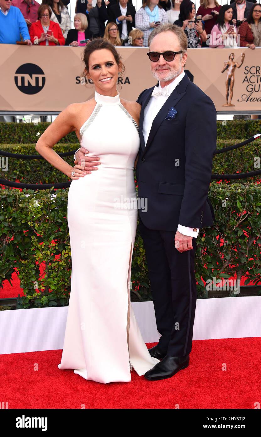 Amy Landecker and Bradley Whitford arriving at the 22nd Annual Screen