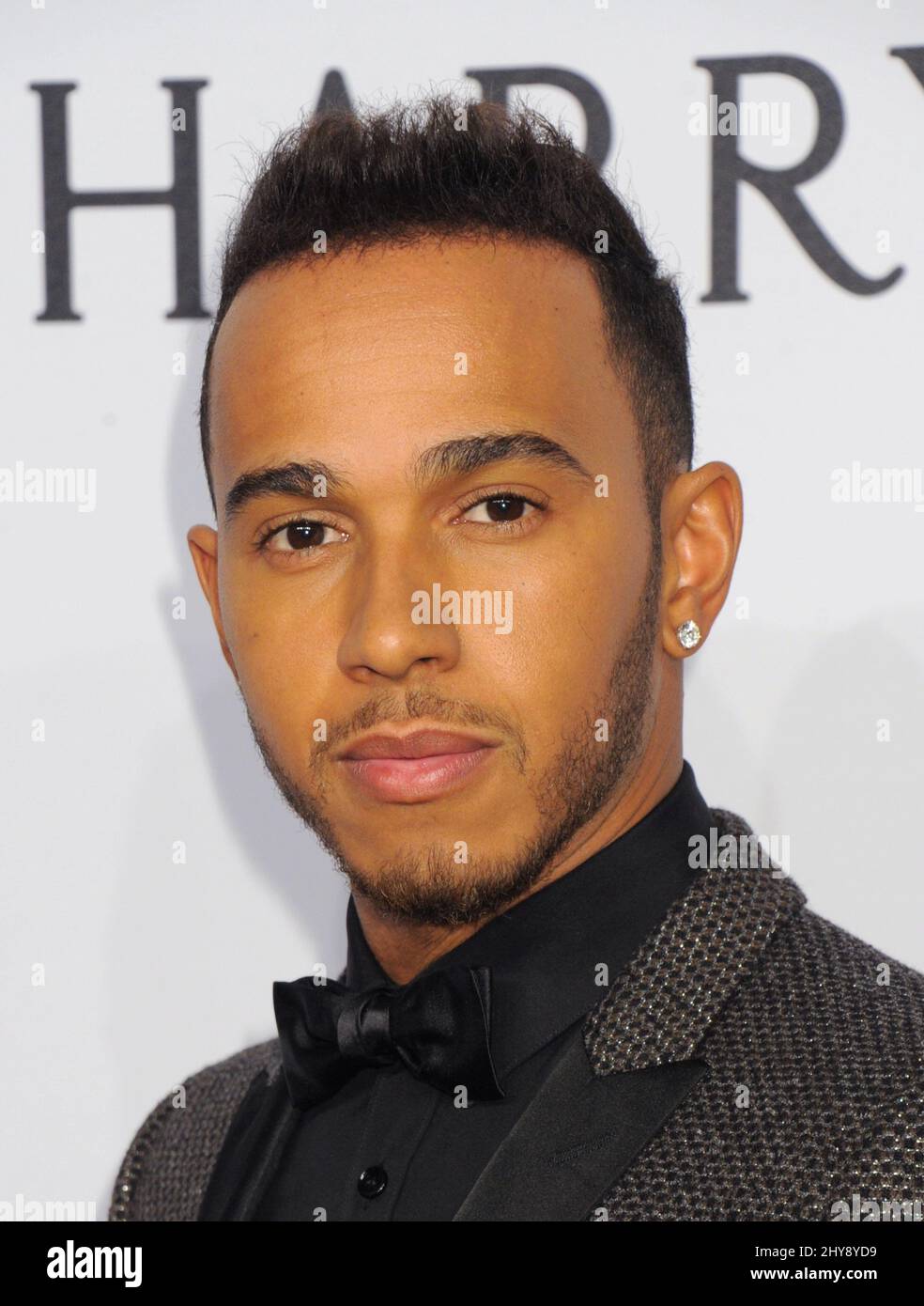 Lewis Hamilton attending the 2016 amfAR New York Gala at Cipriani Wall