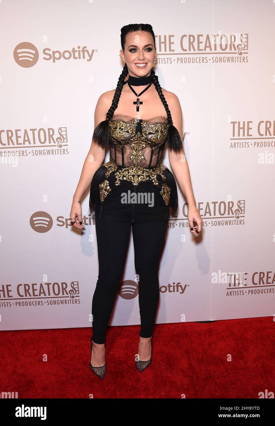 Katy Perry attending The Creators Party with Spotify held at Cicada, Los Angeles. Stock Photo