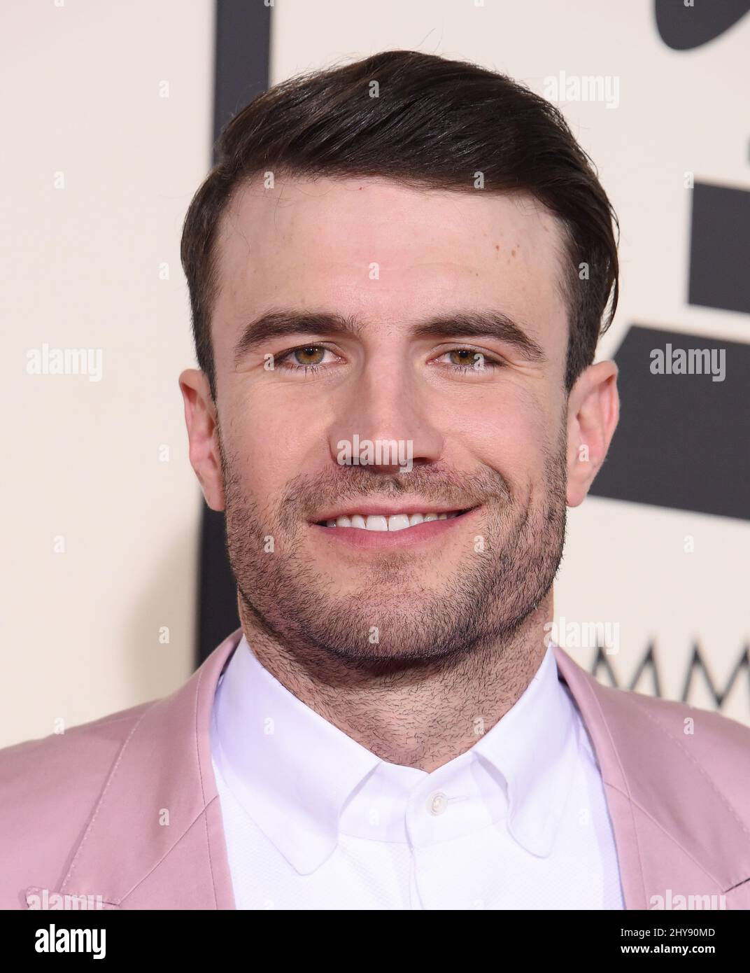 Sam Hunt arriving at the 58th Annual Grammy Awards held at Staples
