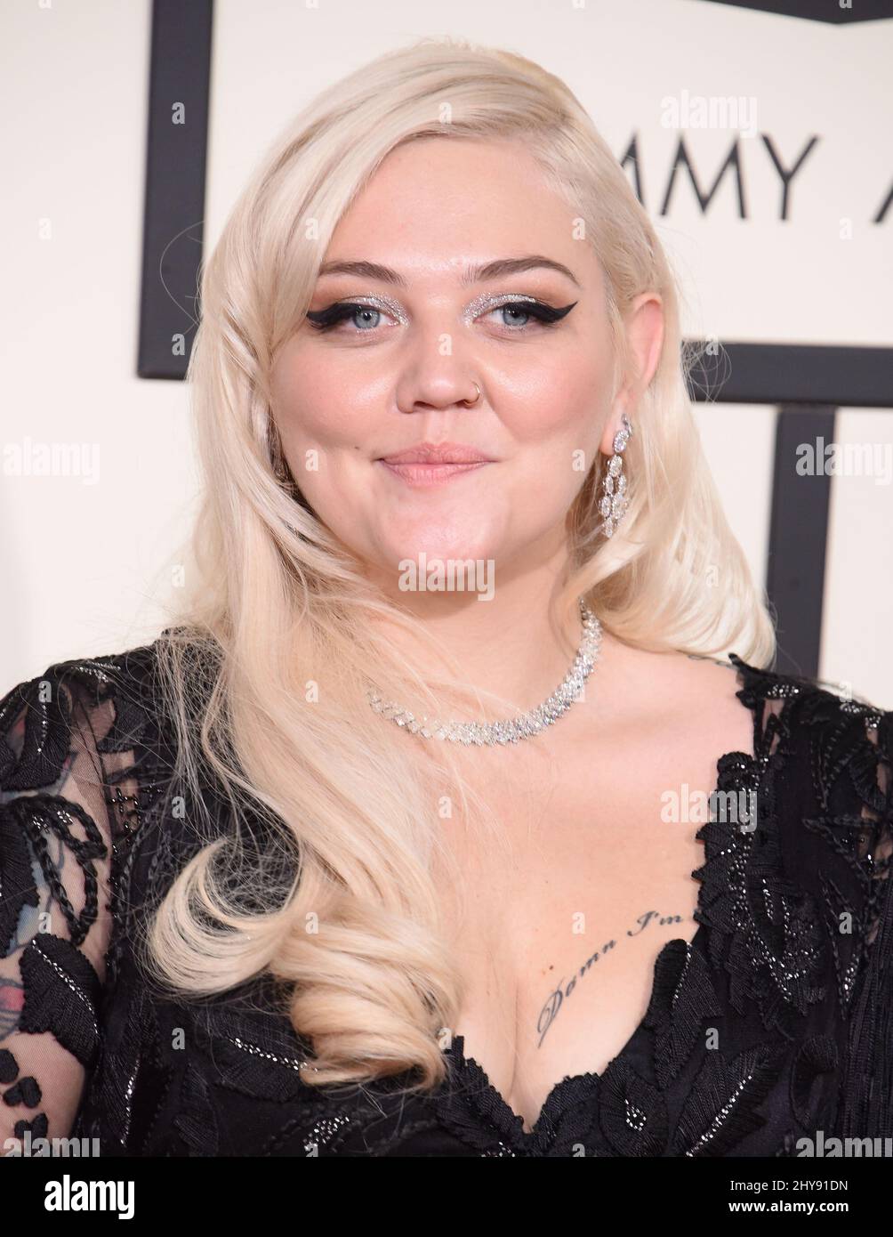 Elle King arriving at the 58th Annual Grammy Awards held at Staples