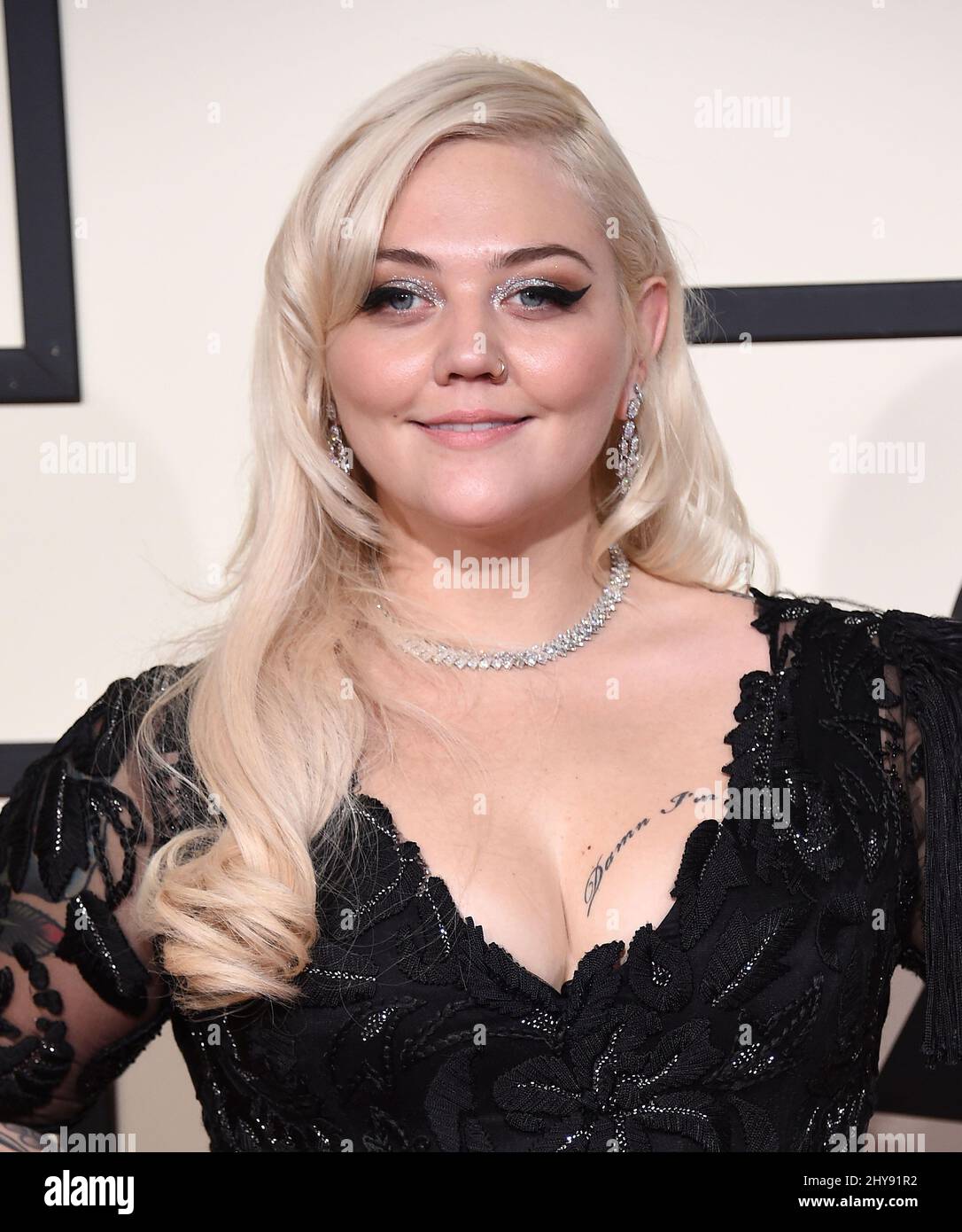 Elle King arriving at the 58th Grammy Awards 2016 held at the Staples Center in Los Angeles Stock Photo
