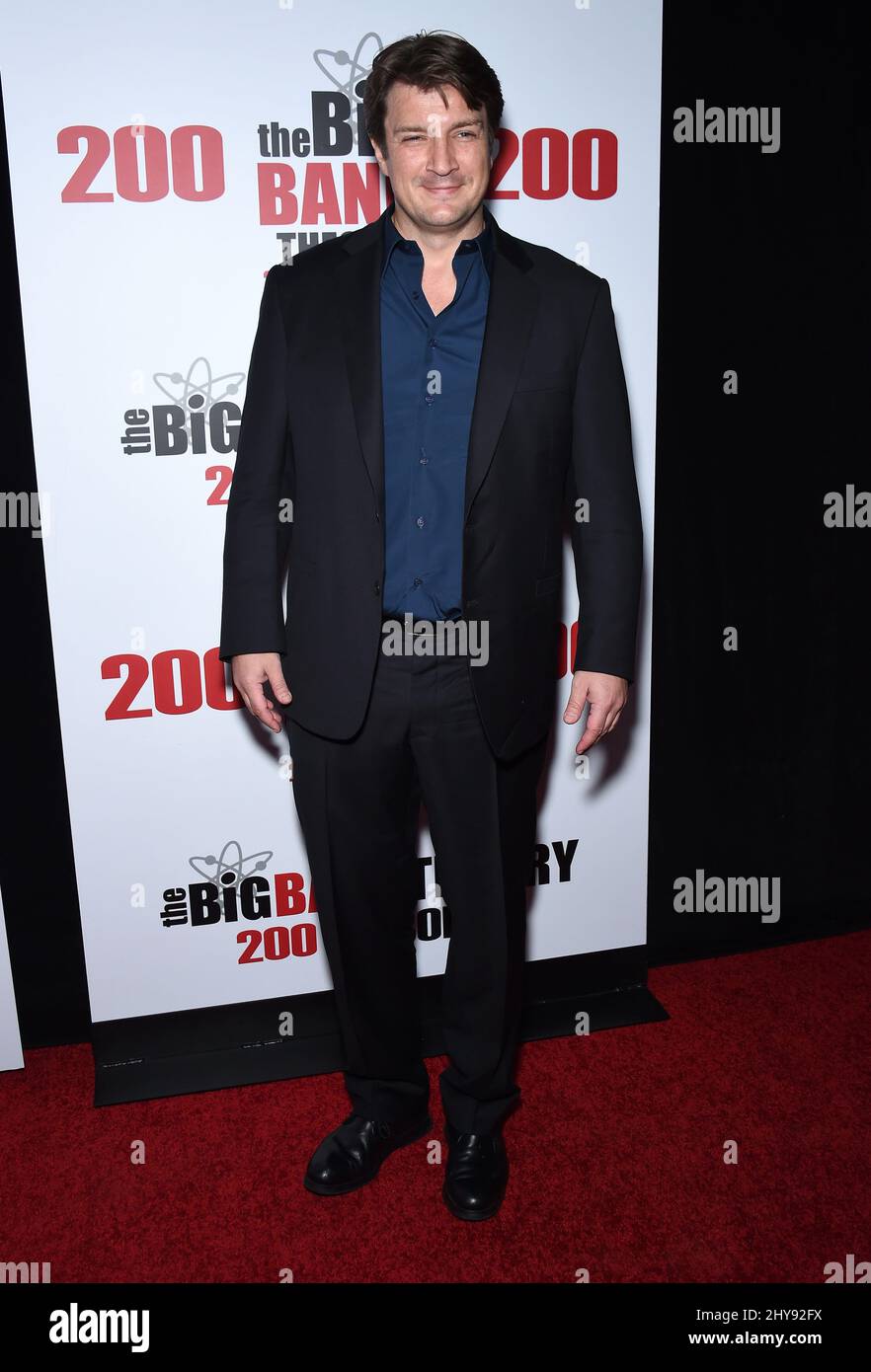 Nathan Fillion attending "The Big Bang Theory" Celebrates 200th Episode held at the Vibiana