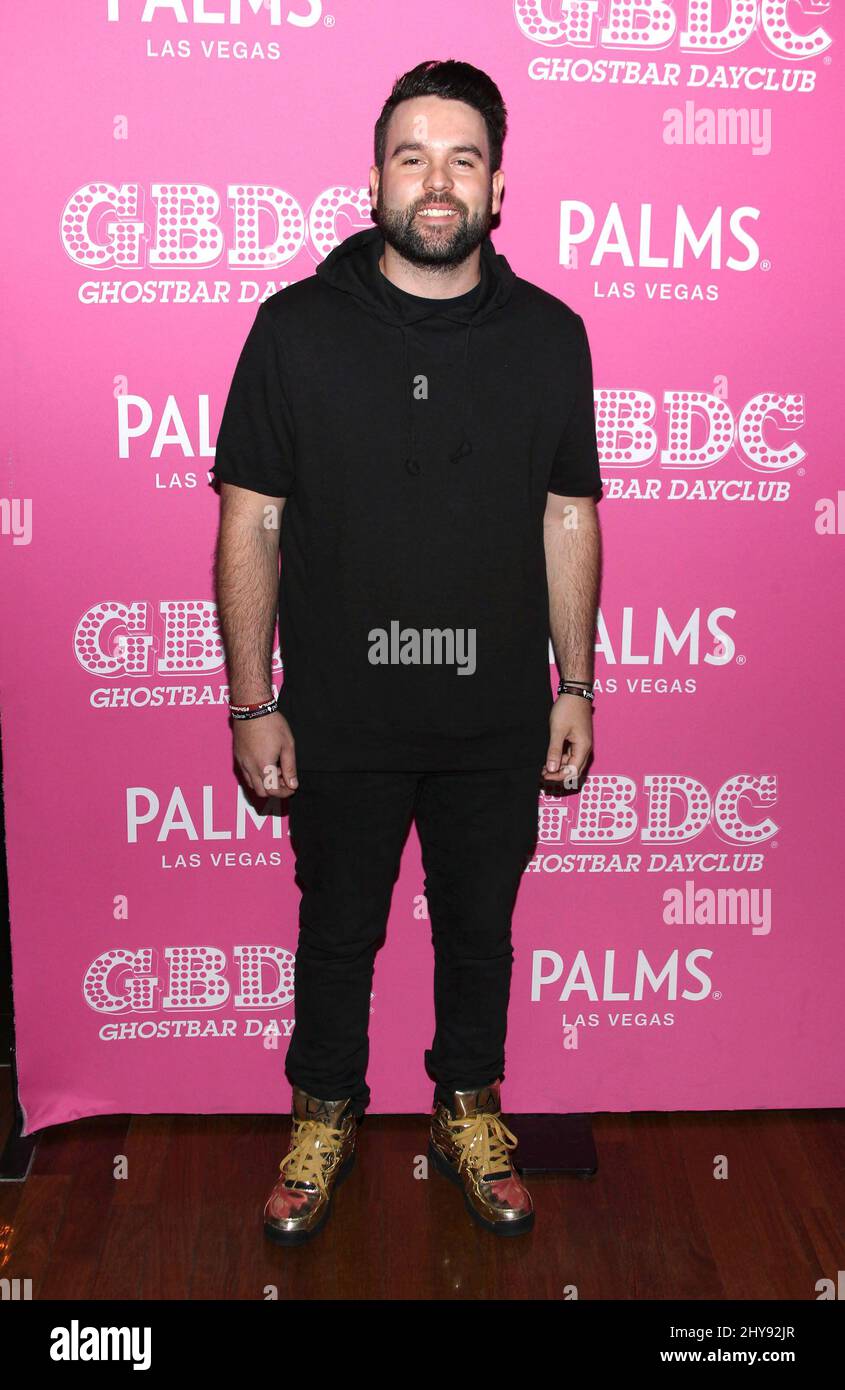 Mike Shay attending 'Vanderpump Rules' stars at Ghostbar Dayclub in the Palms Casino Resort Stock Photo