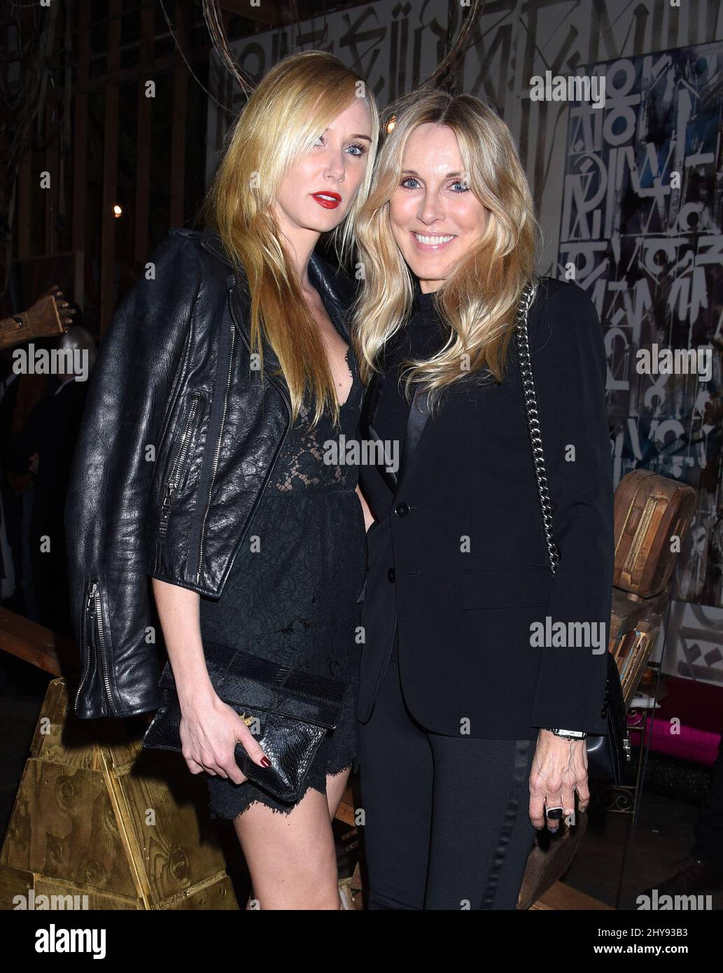 Kimberly Stewart and Alana Stewart attends the Bubbles and Baubles at Church Boutique for the designer and a celebration of the newest red carpet worth releases of shades Stock Photo