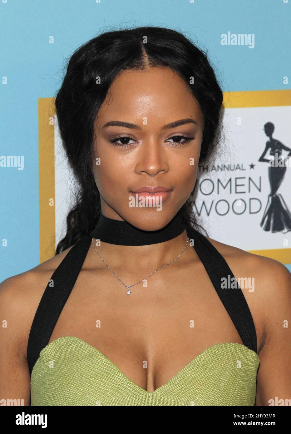 Serayah McNeill attends the Essence 9th Annual Black Women in Hollywood Luncheon at the Beverly Wilshire Hotel on Thursday, Feb. 25, 2016, in Beverly Hills, Calif. Stock Photo