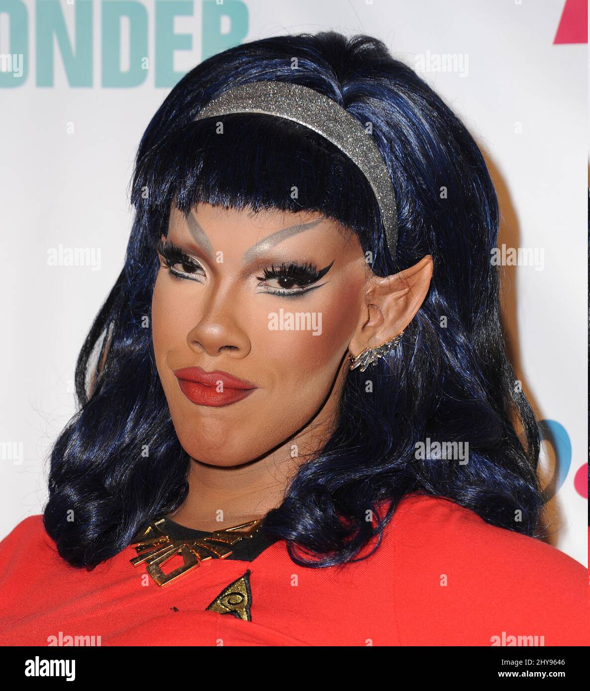Dax Exclamation Point attends RuPaul's Drag Race Season 8 Premiere held at the Mayan Theater