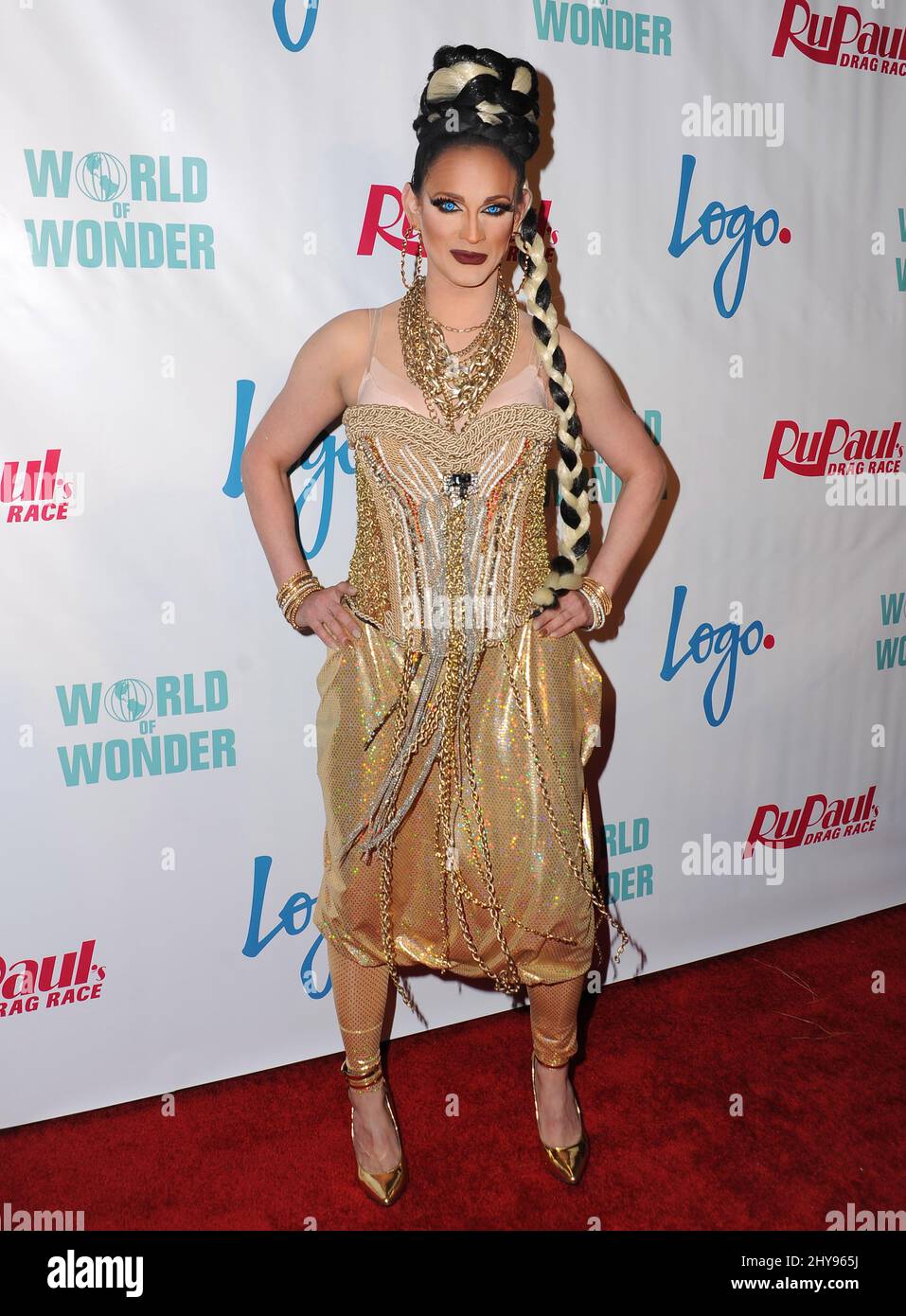 Cynthia Lee Fontaine attends RuPaul's Drag Race Season 8 Premiere held
