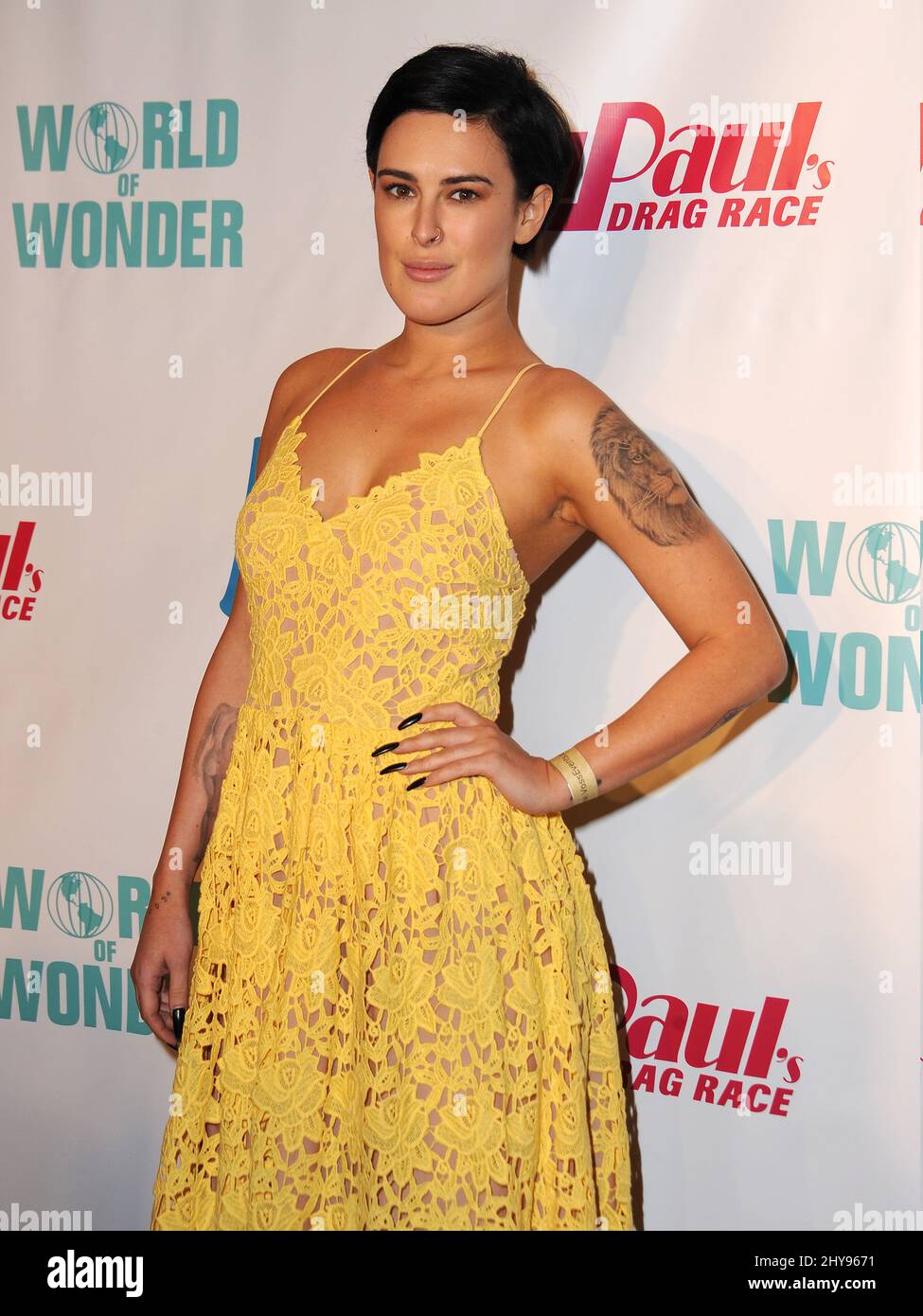 Rumer willis attends rupaul s drag race season 8 premiere held at the