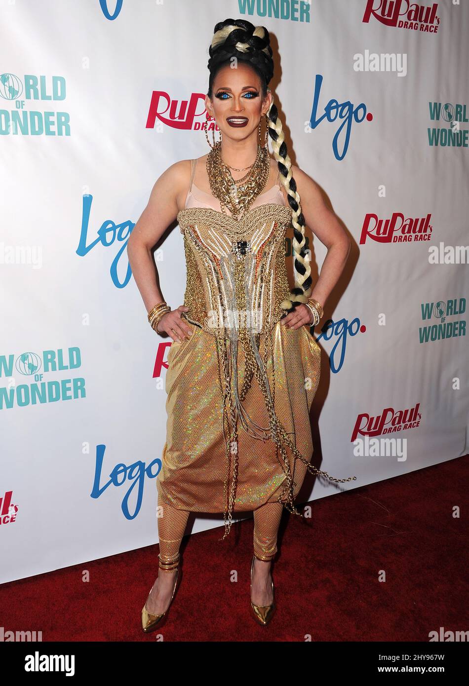 Cynthia Lee Fontaine attends RuPaul's Drag Race Season 8 Premiere held
