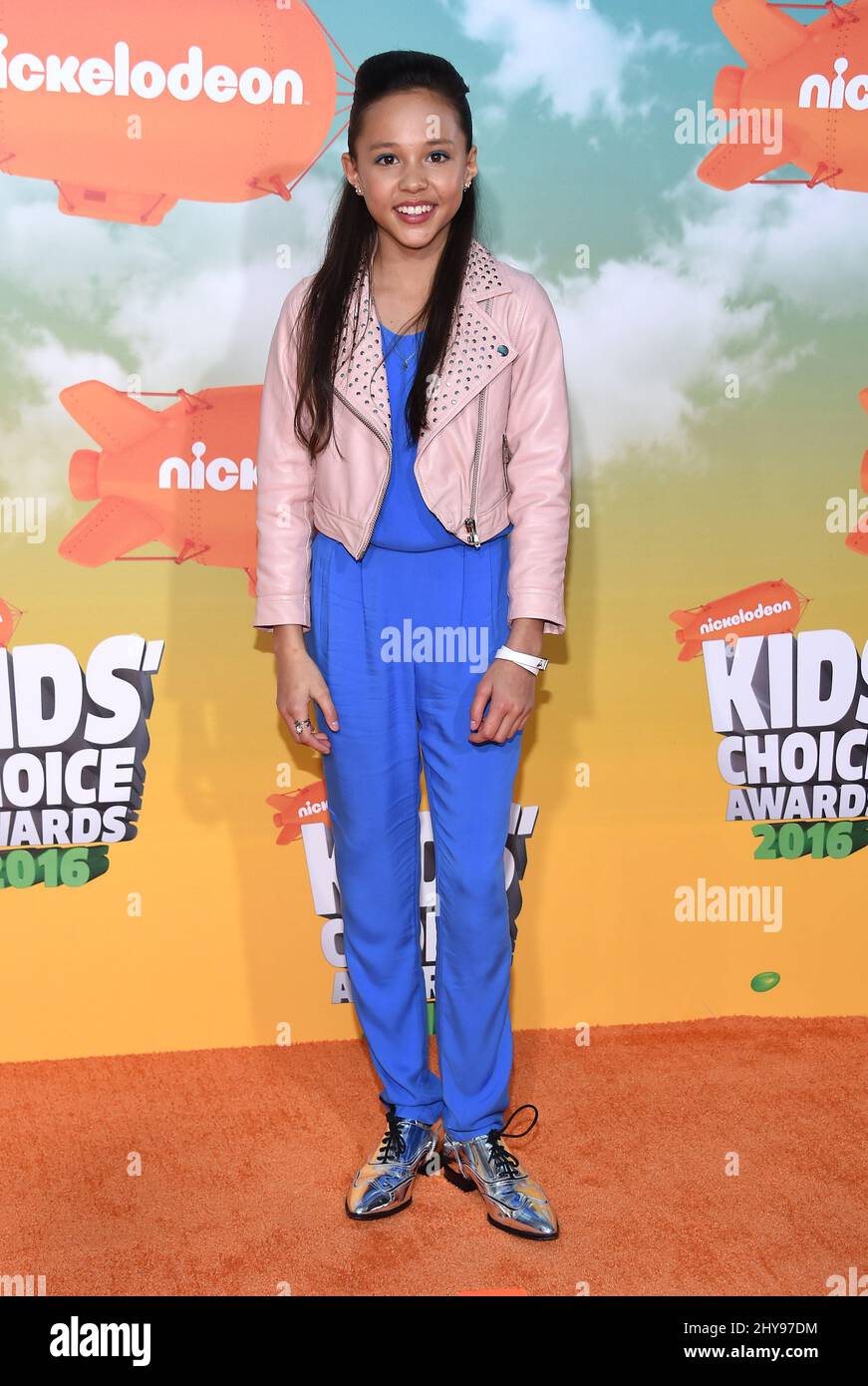 Breanna Yde attending Nickelodeon's 2016 Kids' Choice Awards held at