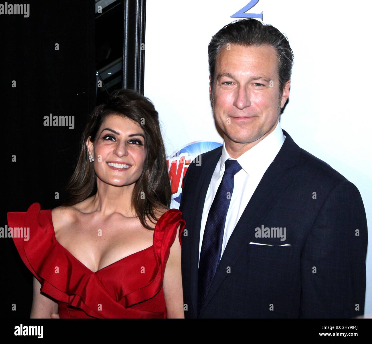 Nia Vardalos and John Corbett attending the New York premiere of My Big ...