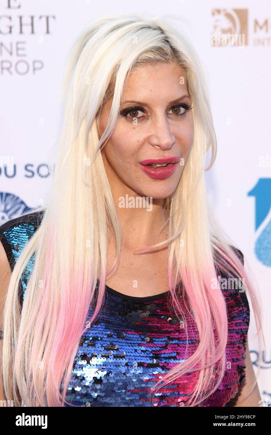 March 18, 2016 Las Vegas, NV. Angelique 'Frenchy' Morgan Cirque du Soleil's Fourth Annual One Night For ONE DROP held at the Cleveland Clinic Lou Ruvo Center for Brain Health Stock Photo