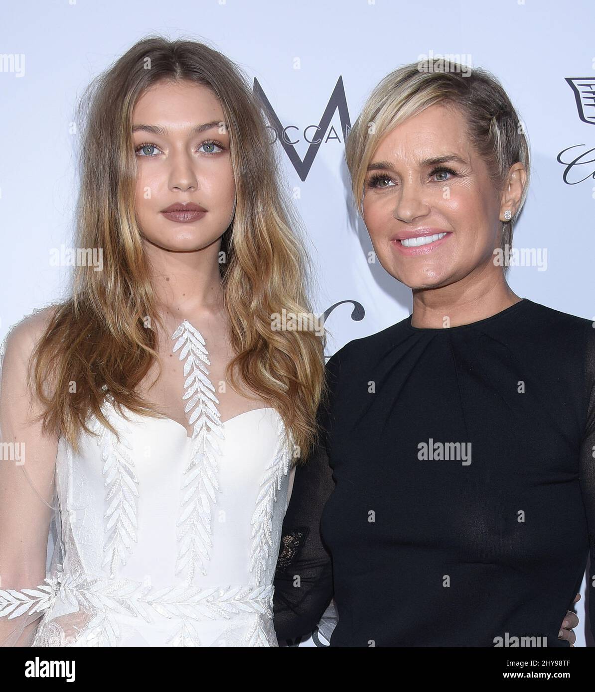 Gigi Hadid and Yolanda Foster attending the Daily Front Rows Fashion LA