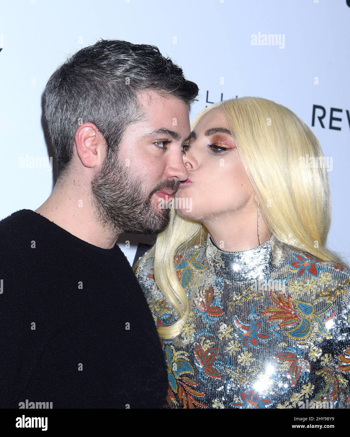Brandon Maxwell and Lady Gaga attending the Daily Front Rows Fashion LA  Awards held at the Sunset Tower Hotel in Los Angeles USA Stock Photo - Alamy