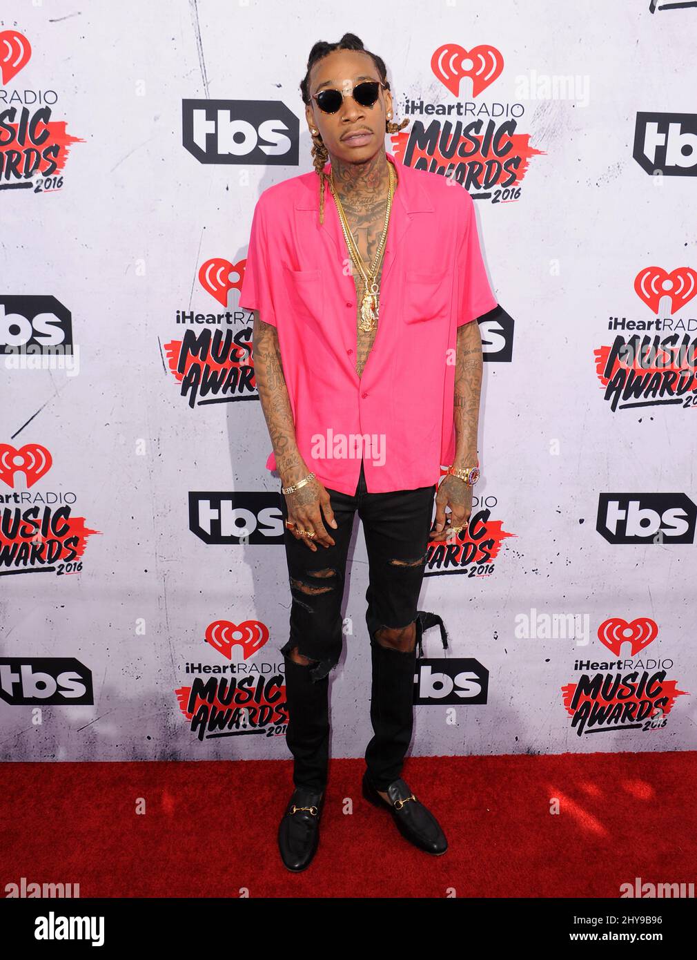 Wiz Khalifa at the iHeart Radio Music Awards 2016 Press Room, The Forum, Inglewood, Los Angeles, CA, USA, April 3, 2016. P Stock Photo