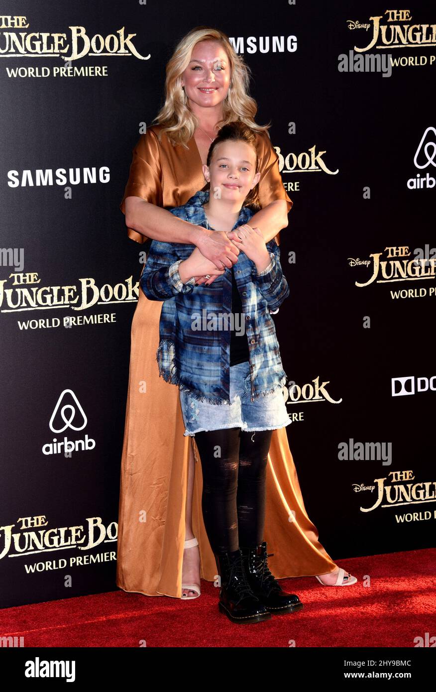 Elisabeth Rohm and daughter Easton attending the premiere of 'The ...