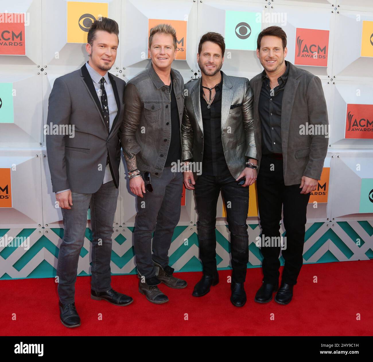 Parmalee attending the 51st Annual Academy of Country Music Awards held at the MGM Grand Garden Arena Stock Photo