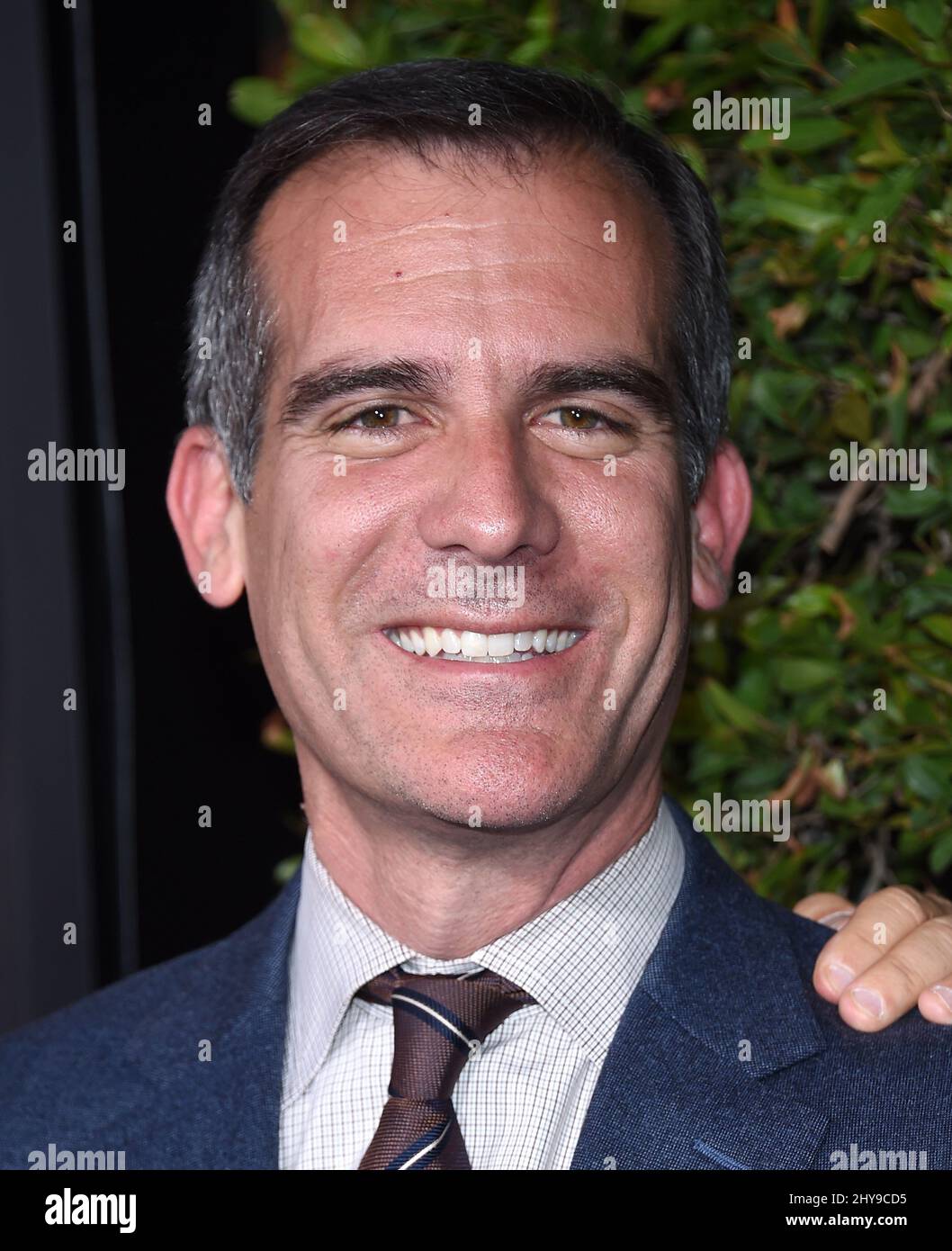 Mayor Eric Garcetti attending the 'Wizarding World of Harry Potter' opening in Los Angeles Stock Photo