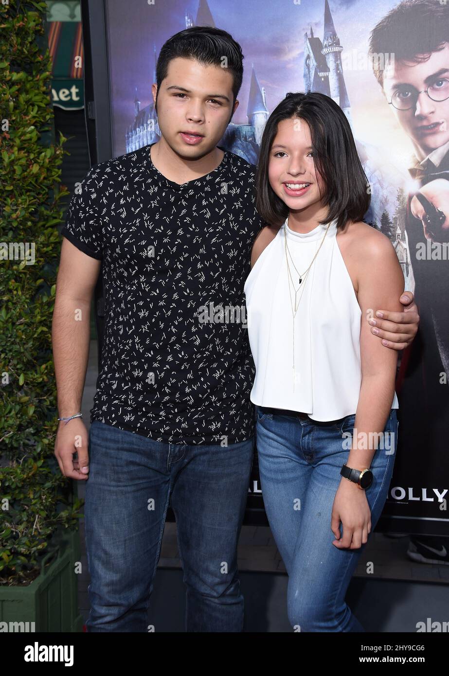 Angela Aguilar & Leonardo Aguilar attending the ‘Wizarding World of