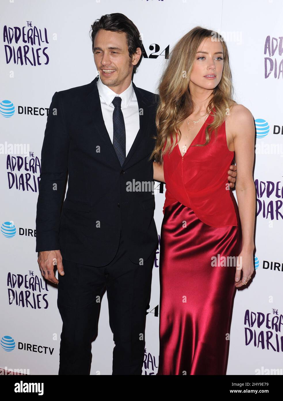 Amber Heard, James Franco attending "The Adderall Diaries" Special