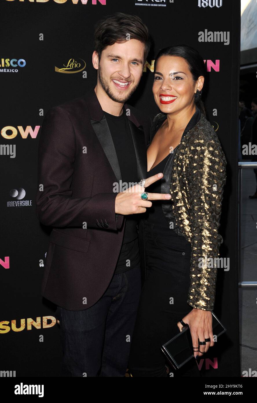 Devon Werkheiser and girlfriend Sara Montez attending the "Sundown" US